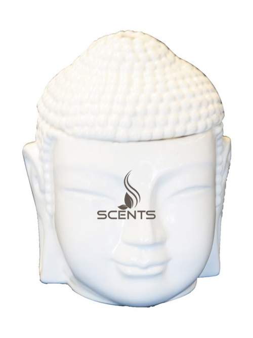 Аромалампа, свічник, елемент декору Голова Будди біла